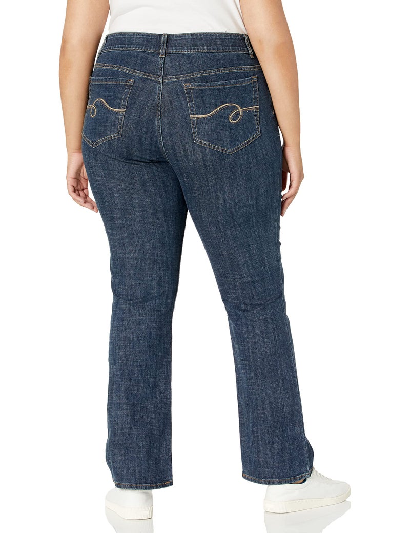 Riders by Lee Indigo womens Plus Size Stretch No Gap Waist Bootcut jeans, Niagara, 18 US - Image 2